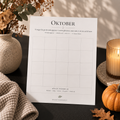 Oktober månedsplan