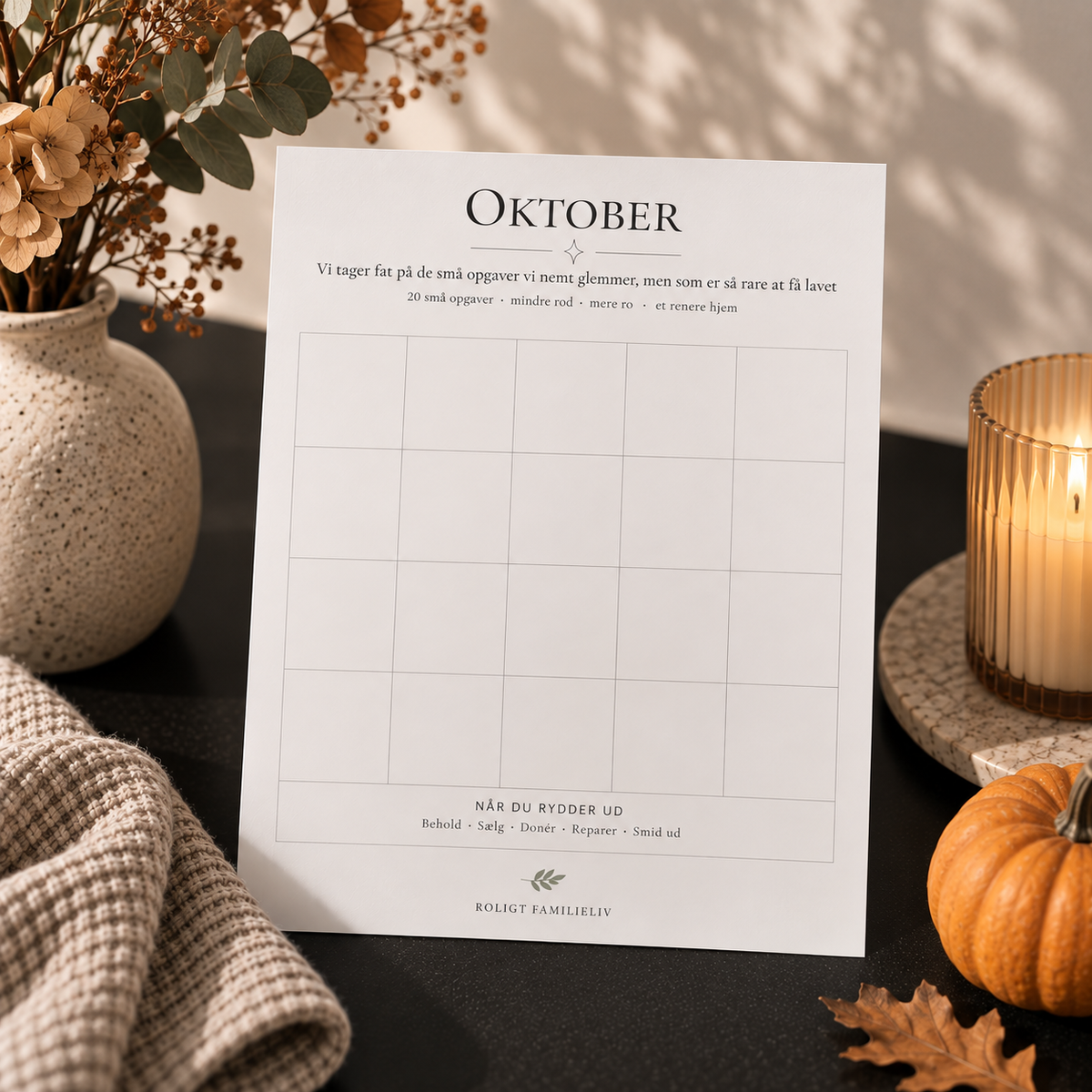 Oktober månedsplan